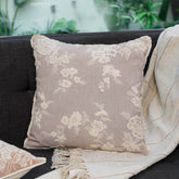 Emilia Floral Embroidered Cushion Cover